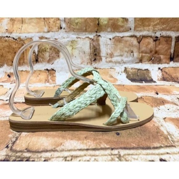 Universal Thread Opal Strappy Slide Sandals Sage 7 - Picture 4 of 10